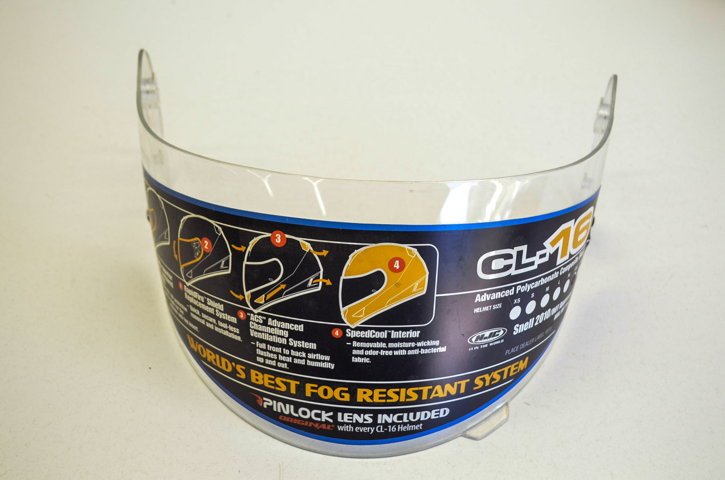 New HJC HJ-09C Clear Face Shield CL-16 CL-15 NOS