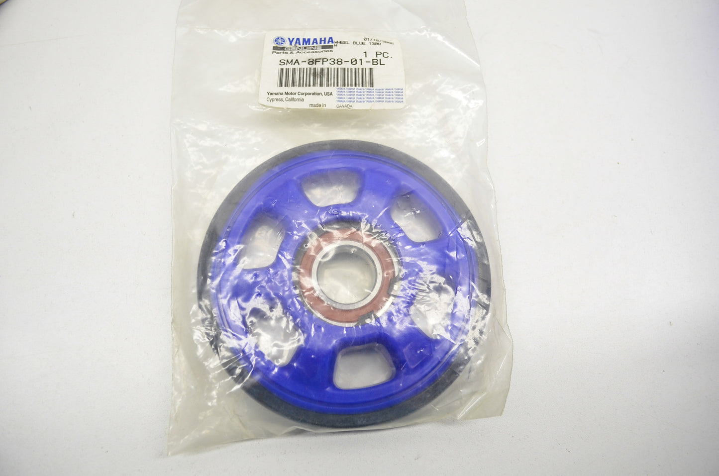 OEM Yamaha SMA-8FP38-01-BL Blue Wheel 130mm NOS