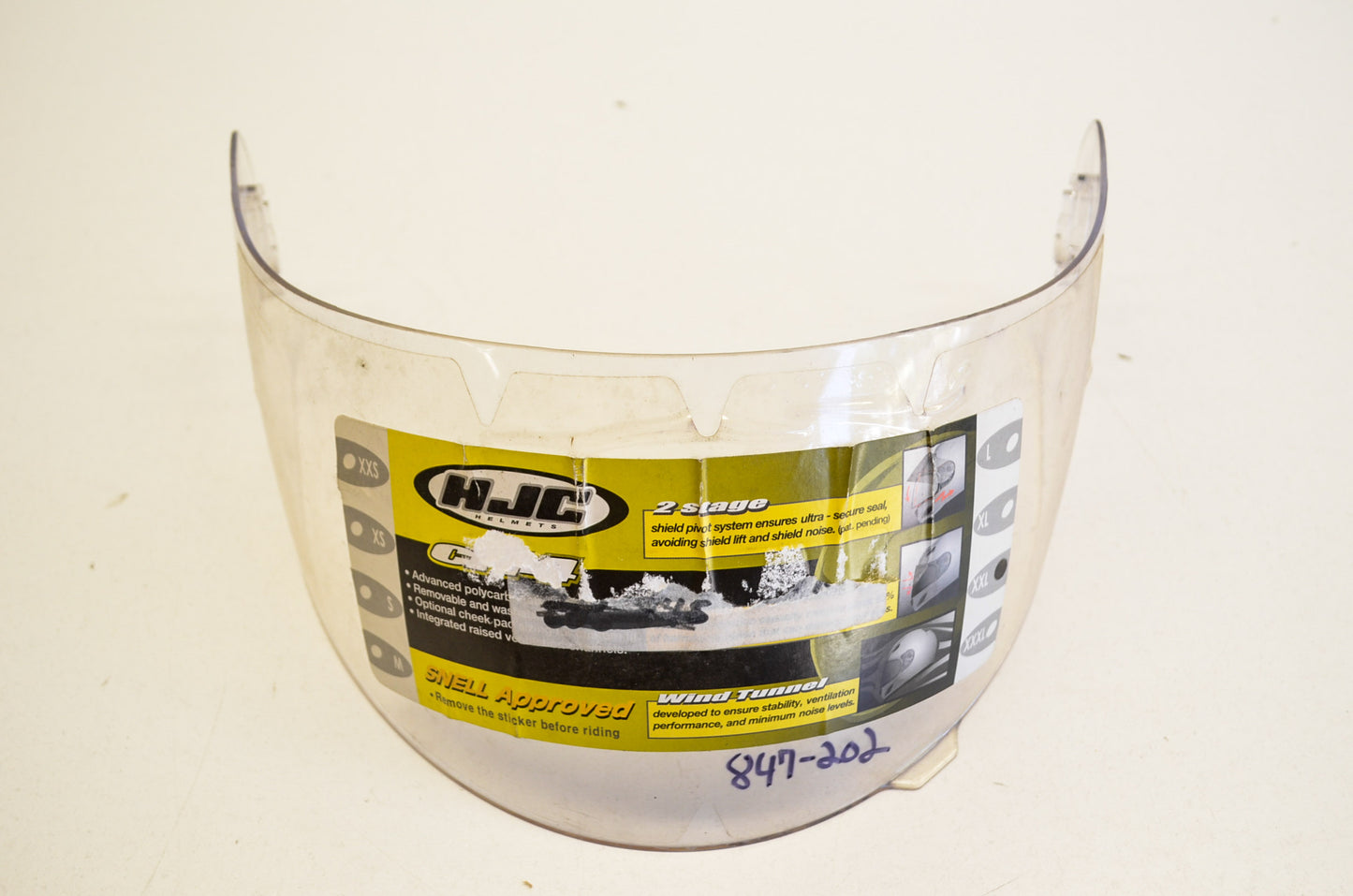 New HJC HJ-07 Clear Face Shield XXL NOS