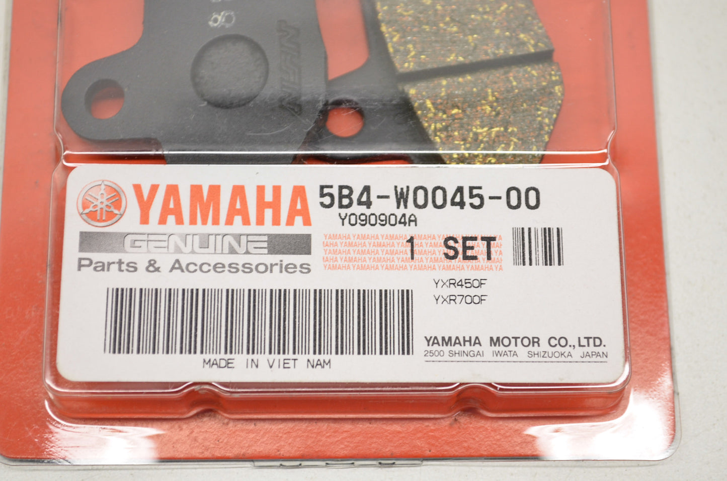 OEM Yamaha 5B4-W0045-00-00 Left Hand Brake Pad Kit NOS