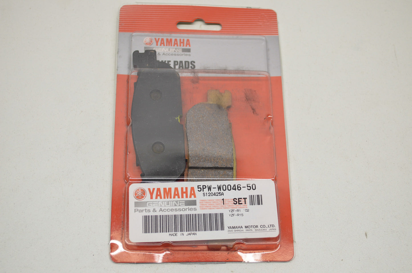 New OEM Yamaha 5PW-W0046-50-00 Brake Pad Kit 2 NOS