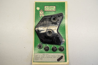 Black Helmet Shield Side Cover Kit HJC Crown FG4 NOS