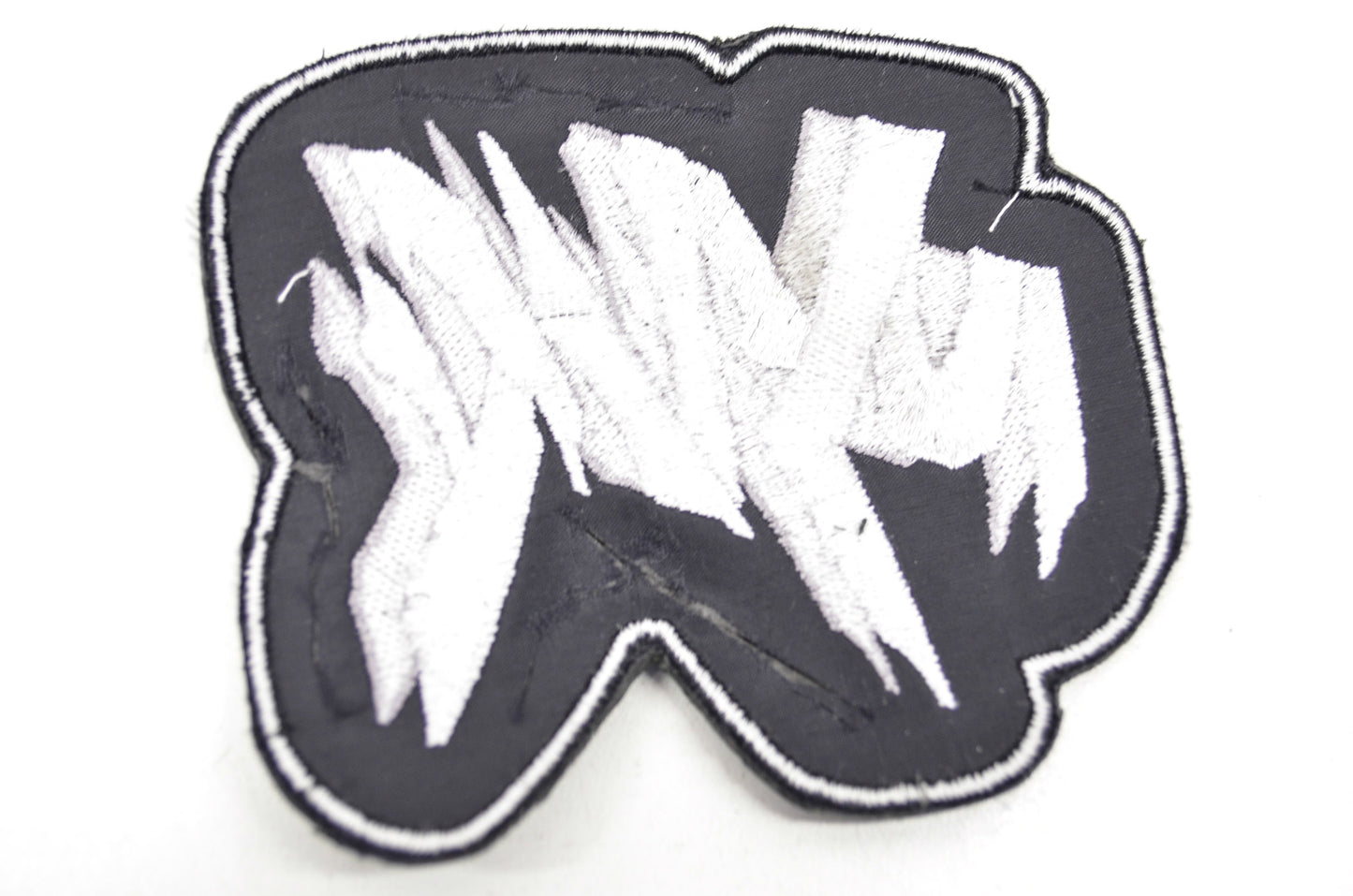 YZF Black& White Leather Embroidered Patch Motorcycle Biker Jacket Racing NOS
