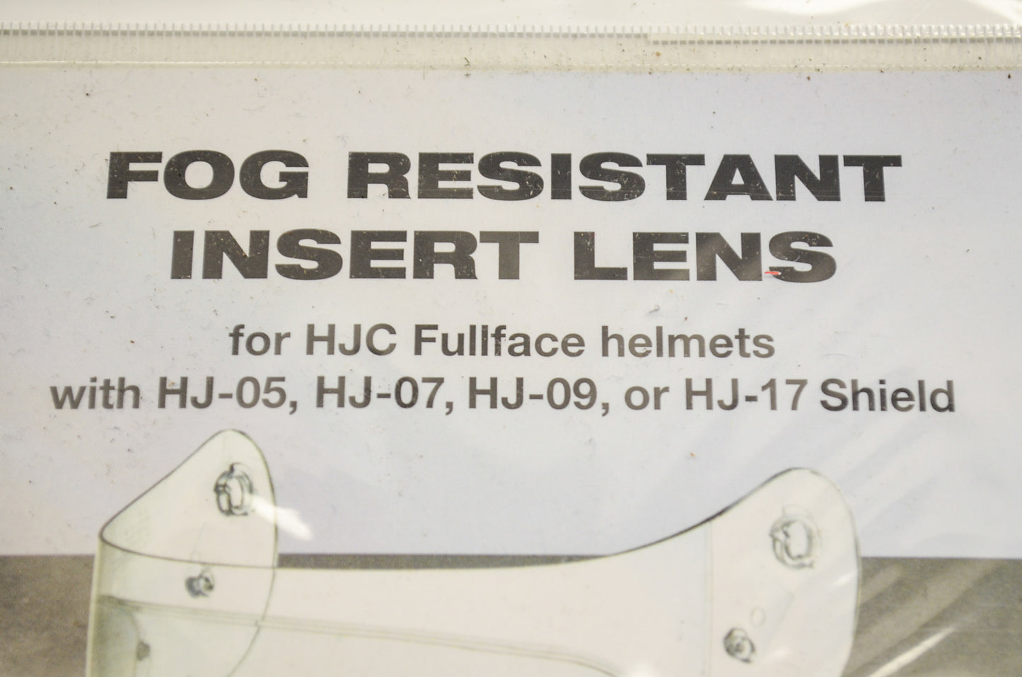 HJC Fog Resistant Lens Clear HJ-05 HJ-07 HJ-09 HJ-17 NOS