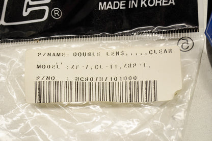 CR-07 Antifog Double Lens Shield Clear ZF-17 CL-11 ZRP-1 NOS