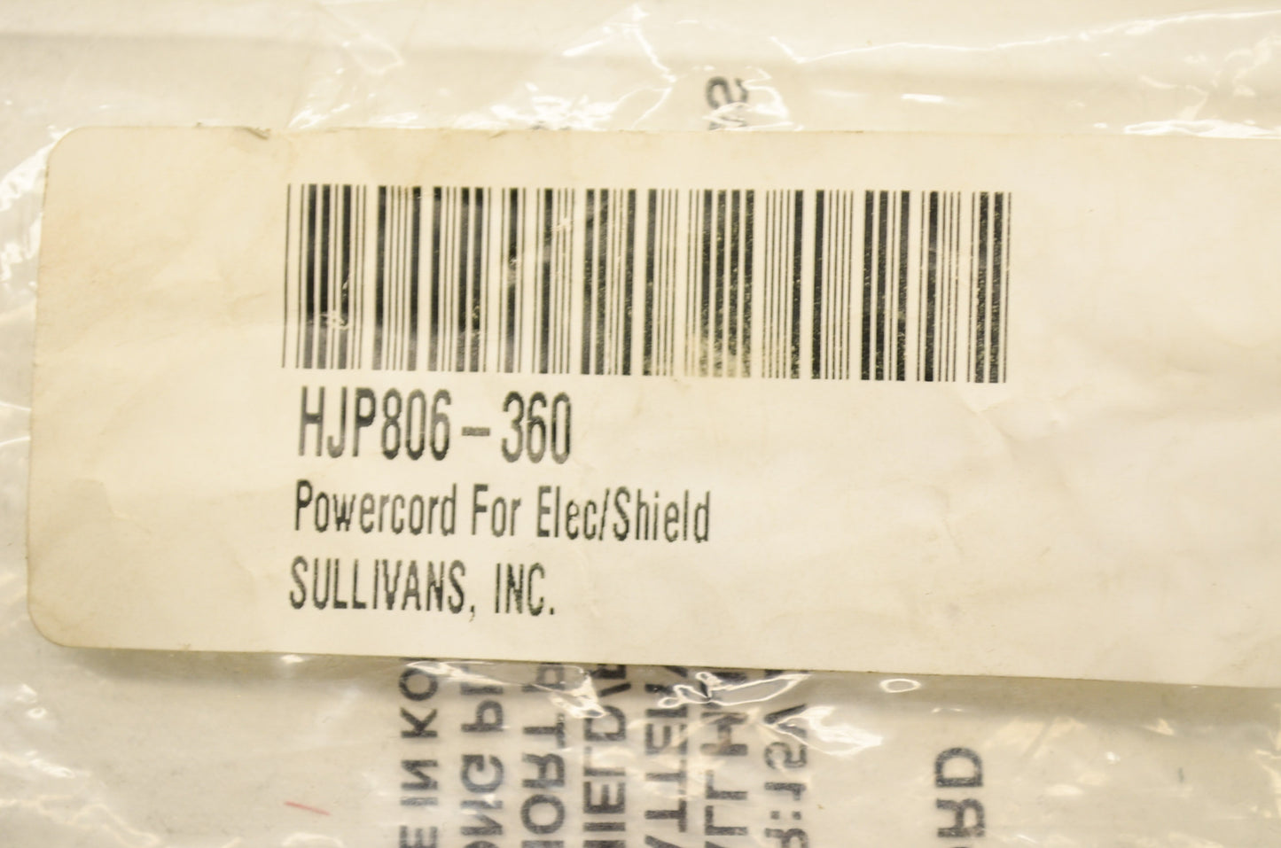 Electric Shield Powercord Kit NOS