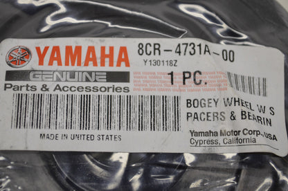 New OEM Yamaha 8CR-4731A-00-00 Bogey Wheel Black NOS