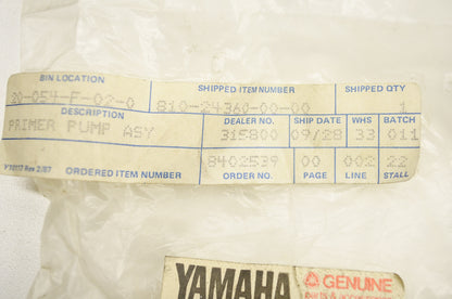 OEM Yamaha 810-24360-00-00 Primer Pump Assembly NOS