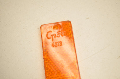 New Grote Reflector Lens Cover Amber NOS