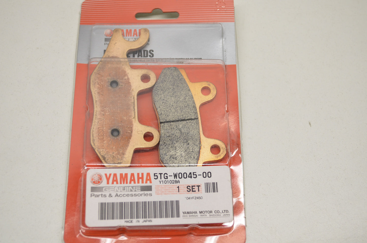 OEM Yamaha 5TG-W0045-00-00 Left Brake Pad NOS