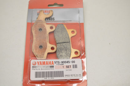 OEM Yamaha 5TG-W0045-00-00 Left Brake Pad NOS