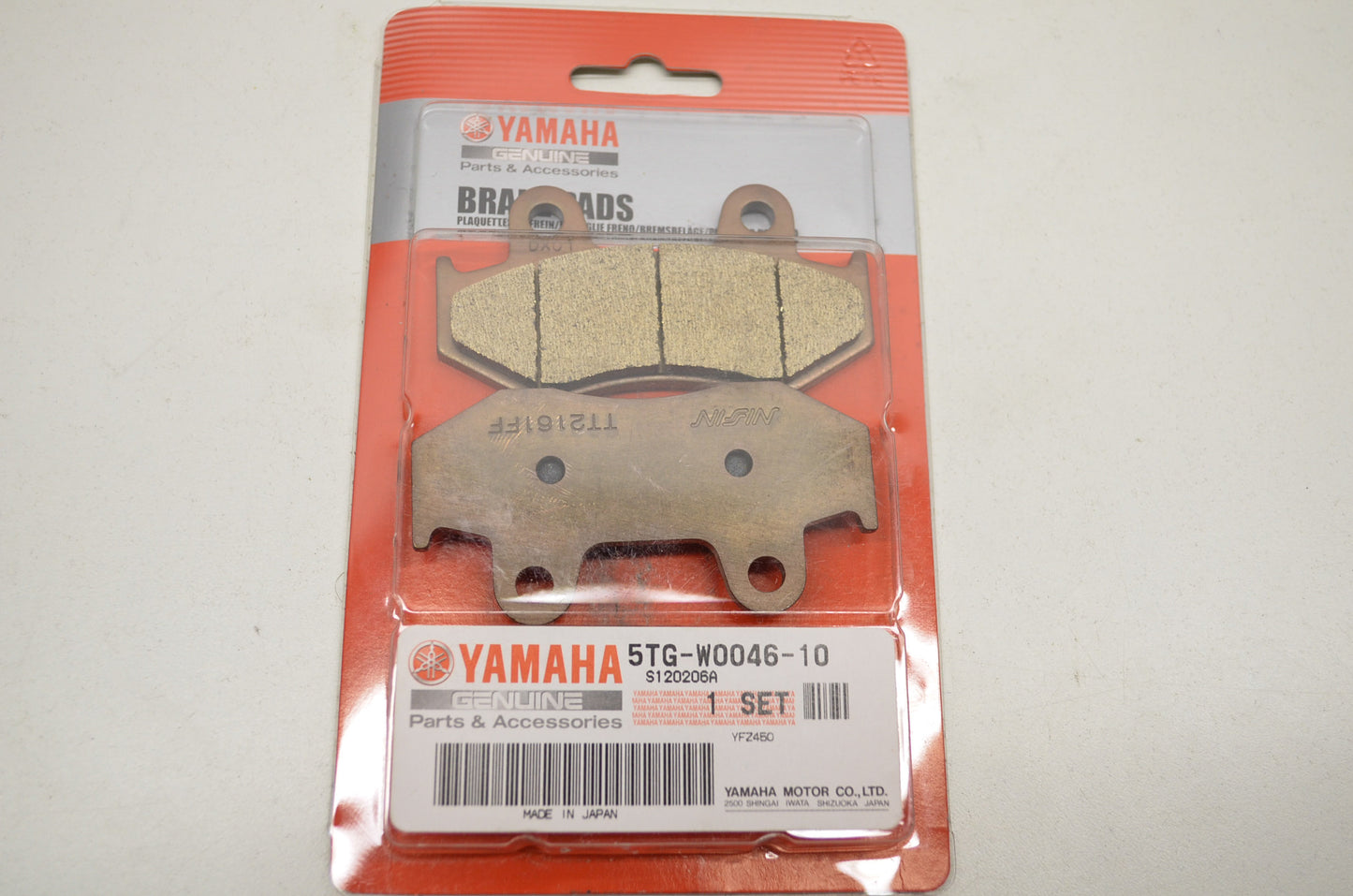 New OEM Yamaha 5TG-W0046-10-00 Brake Pad Kit 2 NOS