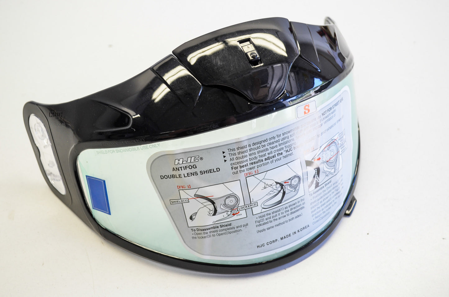 New HJC CR-05 Anti Fog Dual Lens Clear Face Shield Small NOS