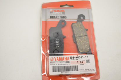 New OEM Yamaha 4D3-W0045-10-00 Brake Pad Kit NOS