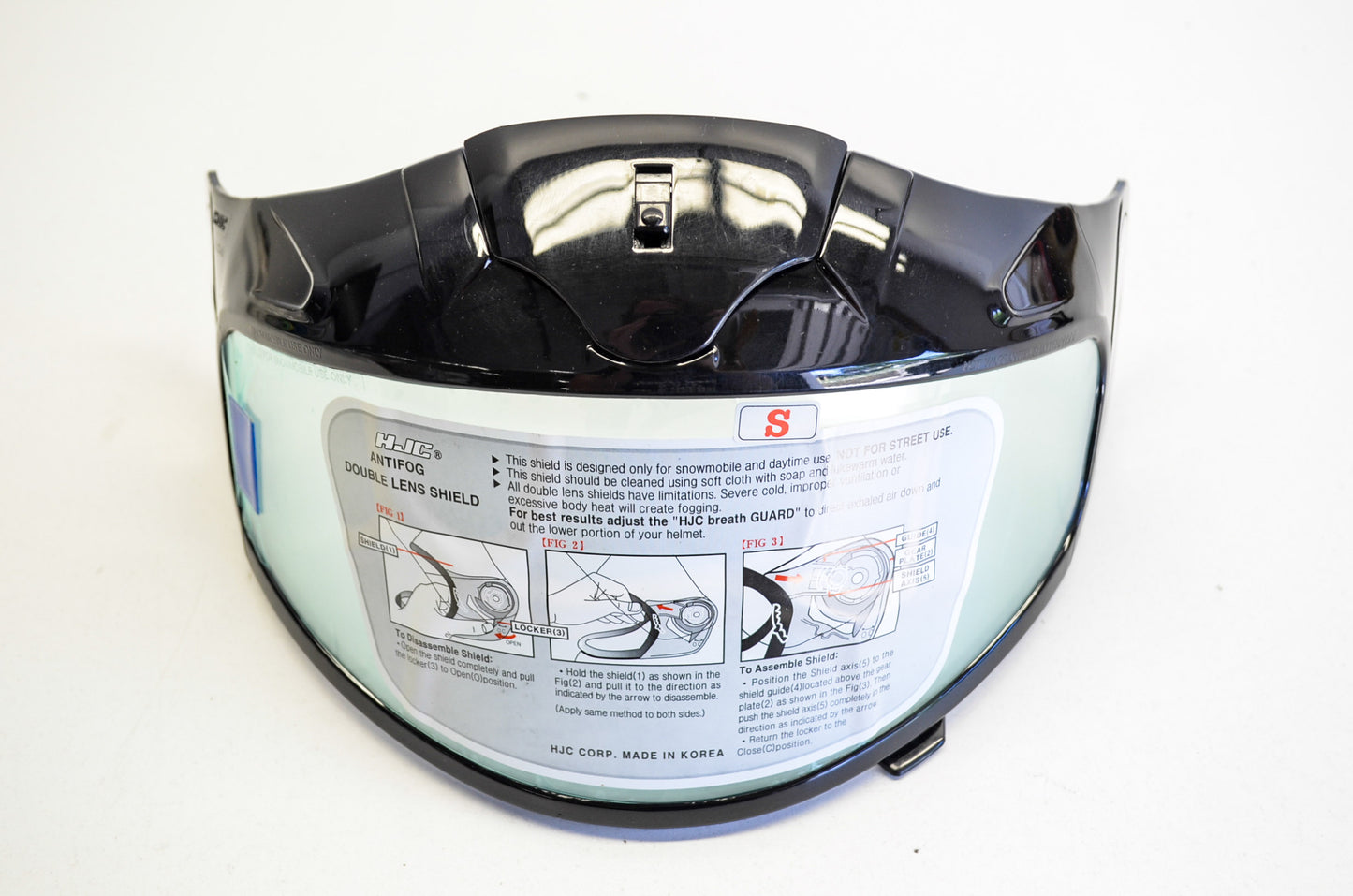 New HJC CR-05 Anti Fog Dual Lens Clear Face Shield Small NOS