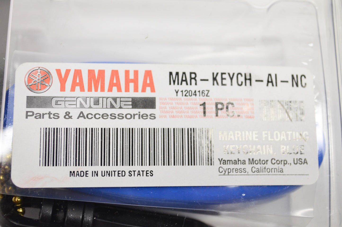 OEM Yamaha MAR-KEYCH-AI-NC Marine Floating Key Chain NOS