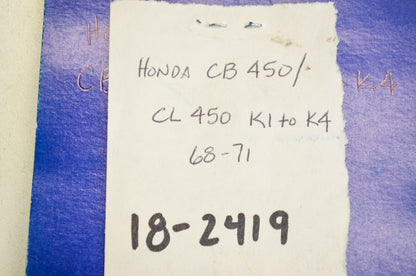K&L 18-2419 K&L Carburetor Rebuild Kit Honda CB450 CL450 K1 K2 K3 K4 NOS