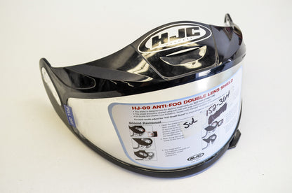 New HJC HJ-09D Anti Fog Dual Lens Clear Face Shield NOS