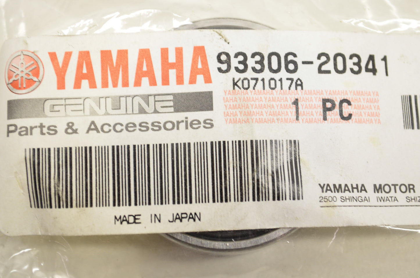 New OEM Yamaha 93306-20341-00 Bearing NOS