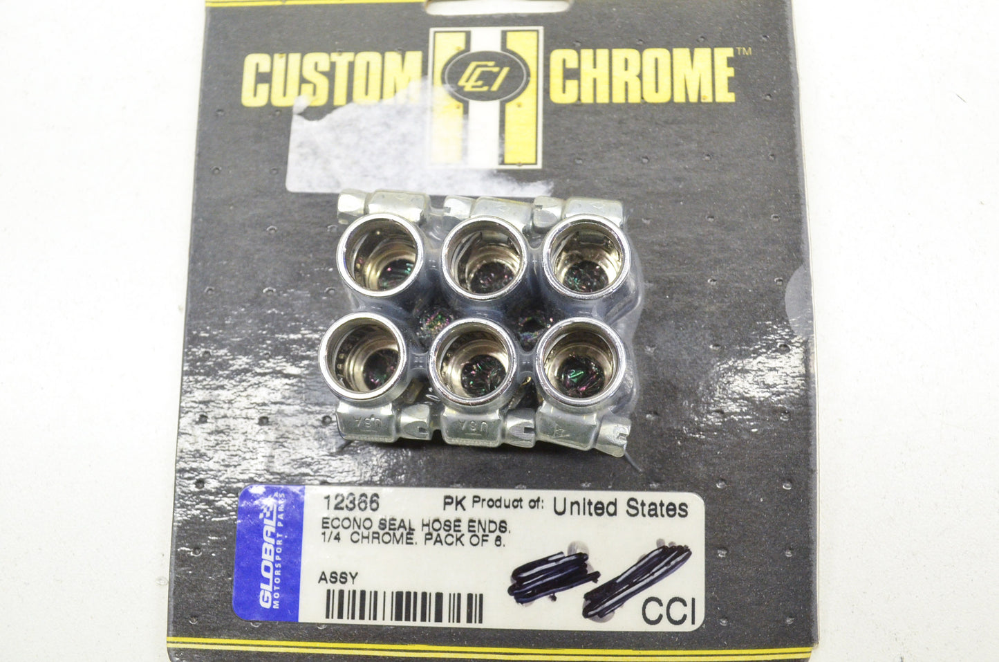 Custom Chrome 12366 Econo Seal Hose End QTY 6 NOS