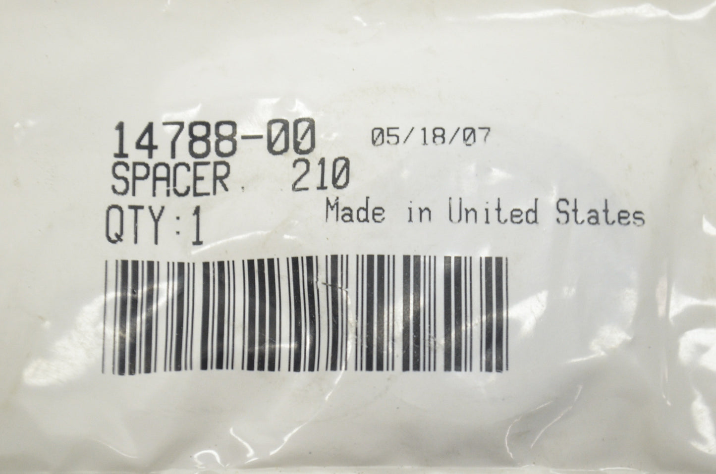 OEM Harley-Davidson 14788-00 Spacer .210 NOS