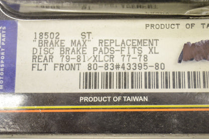 Custom Chrome 18-502, 43395-80 Brake Pad Set NOS