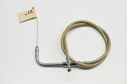 Drag Specialties 0650-0286 Braided Throttle Cable Softail NOS
