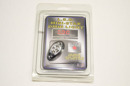 Signal Dynamics 03225 4 LED Omni/Red-Chrome Case NOS