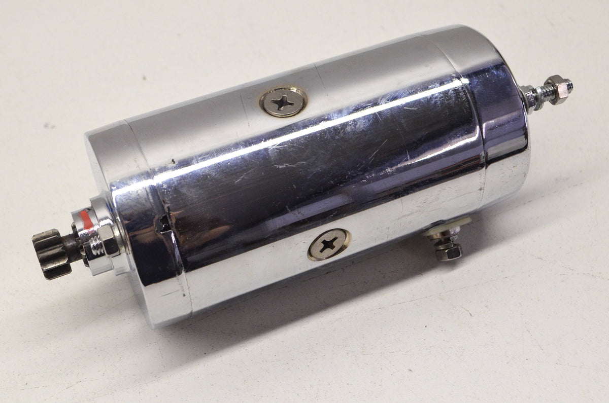 Drag Specialties S9721-NC, 21100224 Chrome HD Starter Motor 66-82 FL 67-80 XL W/