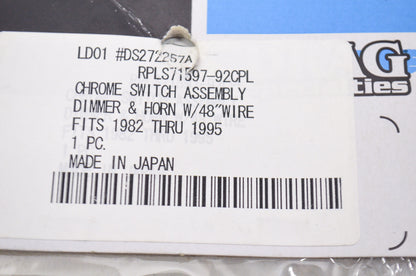 Drag Specialties DS272257A, 71597-92CPL Chrome Dimmer & Horn Switch Assembly 48'