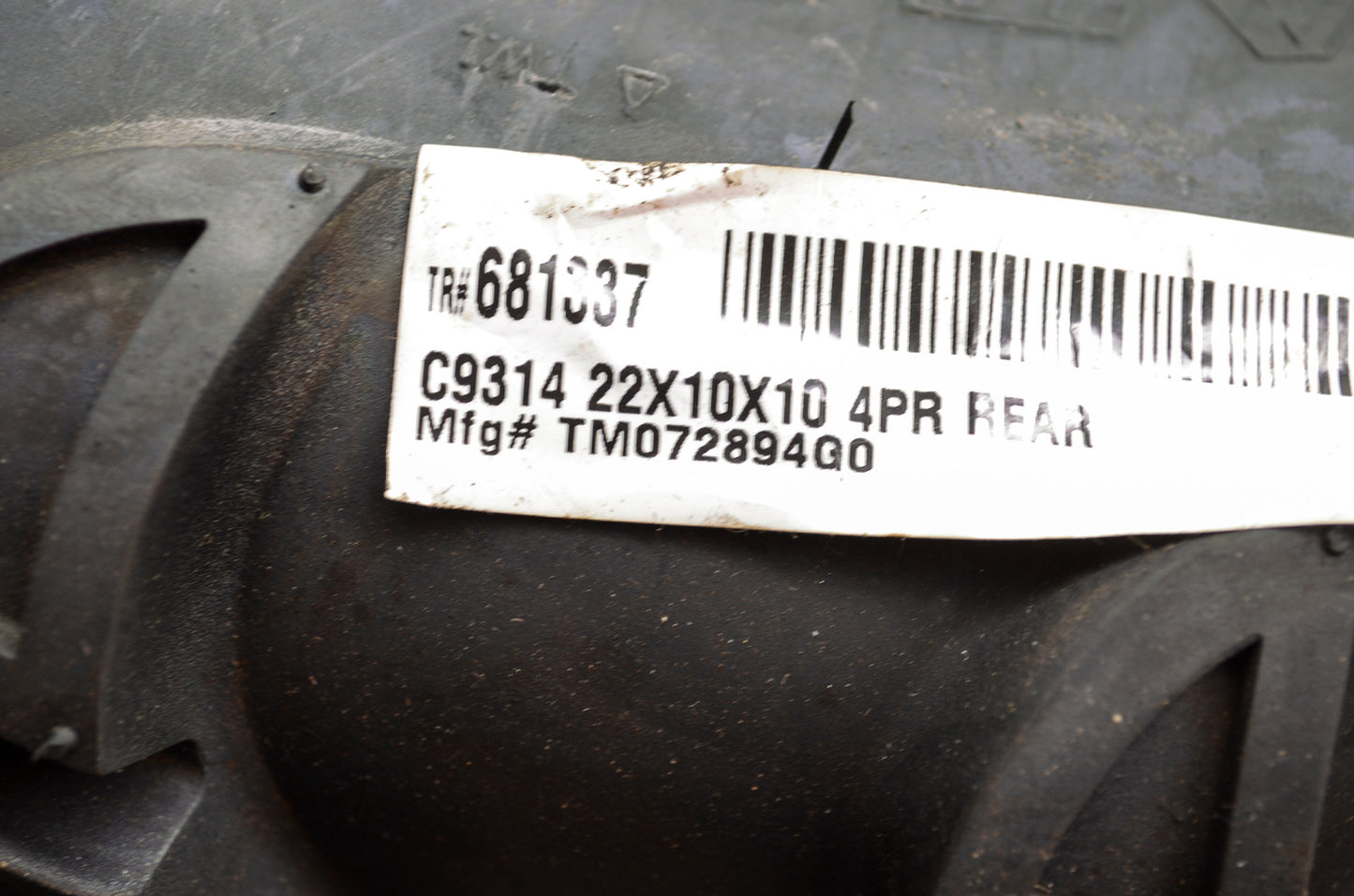 New CST Rear Tire 22x10-10