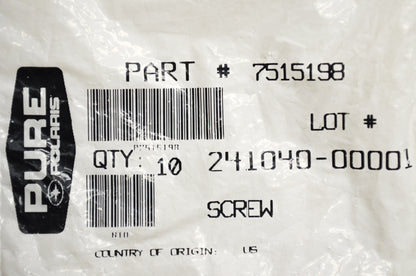 New OEM Polaris Screws QTY 2 Virage Genesis Hurricane SLX SLT Freedom NOS