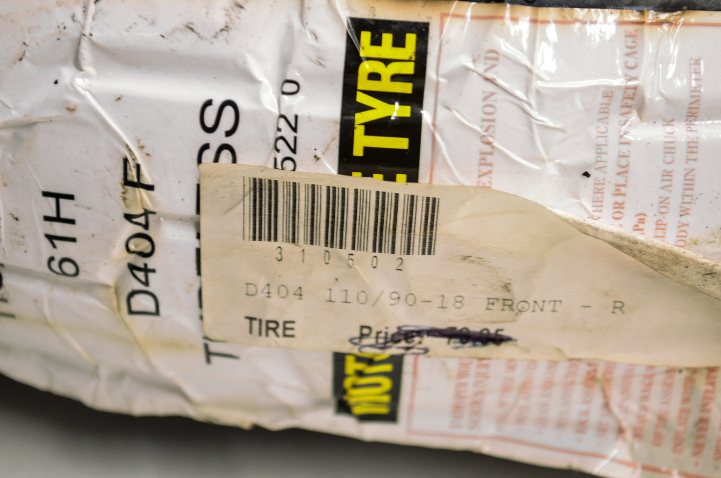 New Dunlop D404F Front Tire 110/90-18 M/C 61H