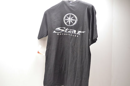 Large Black Star Logo Tee NOS