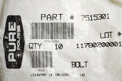 OEM Polaris 7515301 Bolt Qty 2 NOS