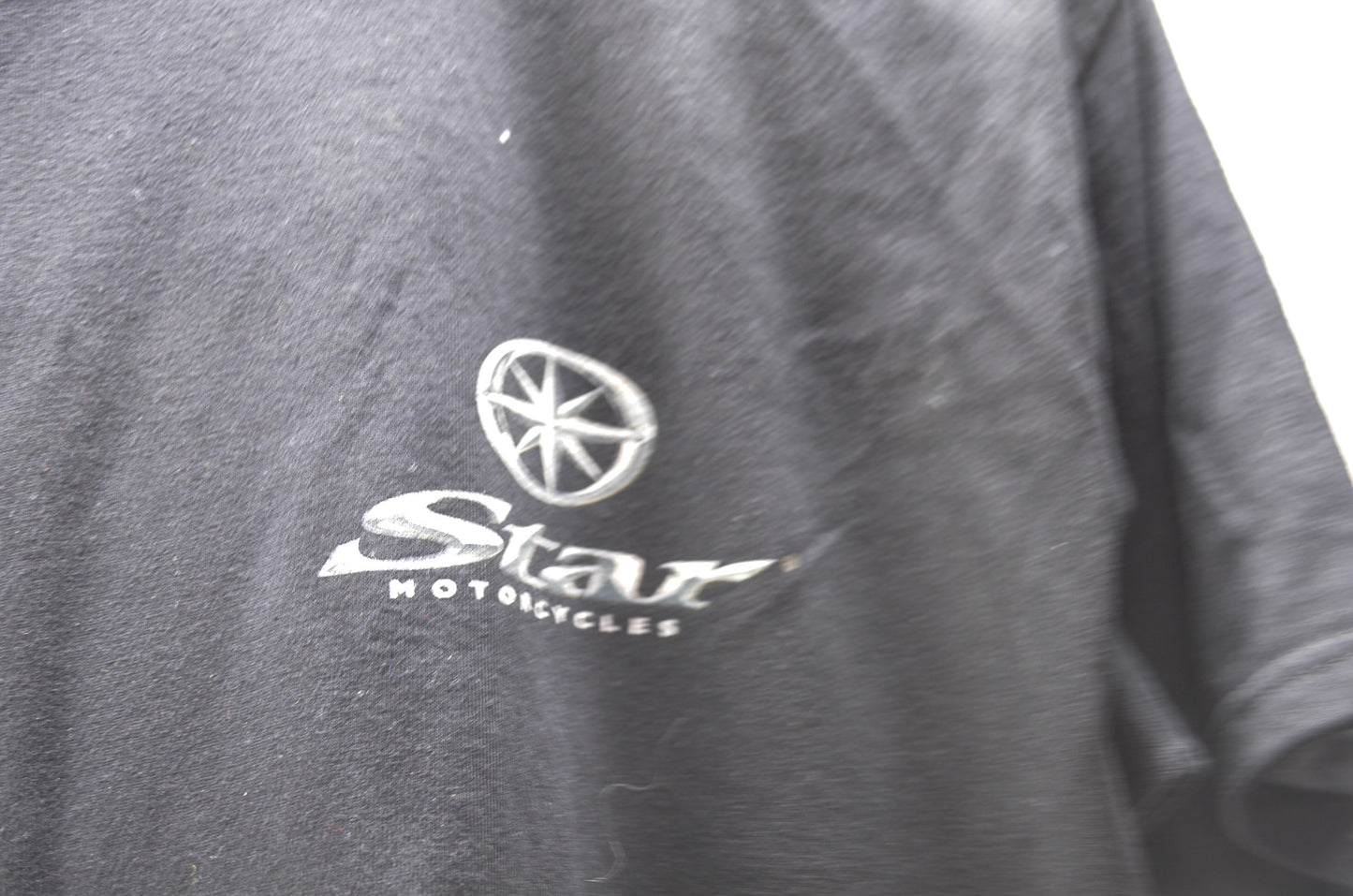 Large Black Star Logo Tee NOS