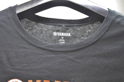 OEM Yamaha 2D Red Medium Logo Black Women's Tee NOS