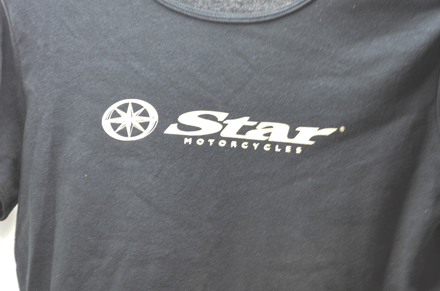 Large Star Motorcycles Logo Black Women's Tee NOS