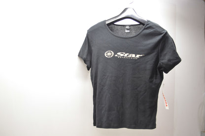 Large Star Motorcycles Logo Black Women's Tee NOS