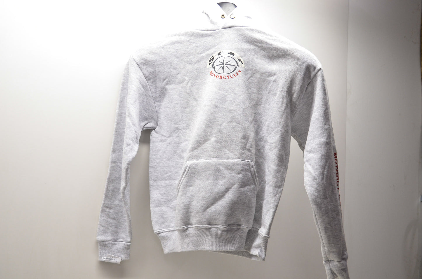 OEM Yamaha Kids Large Gray Star Motorcycle Logo Hooded Sweatshirt NO