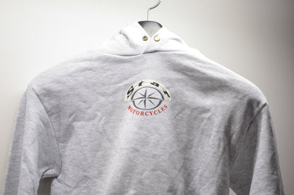 OEM Yamaha Kids Large Gray Star Motorcycle Logo Hooded Sweatshirt NO