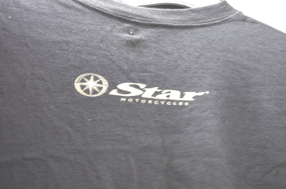 XL Star Motorcycles Logo Black Tee NOS