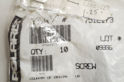 OEM Polaris 7512173 Screw Qty 2 NOS