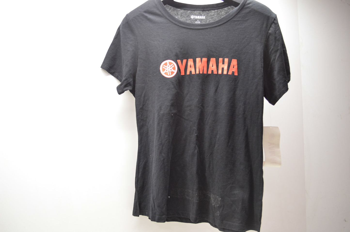 Large Black Women's Red Logo Tee NOS