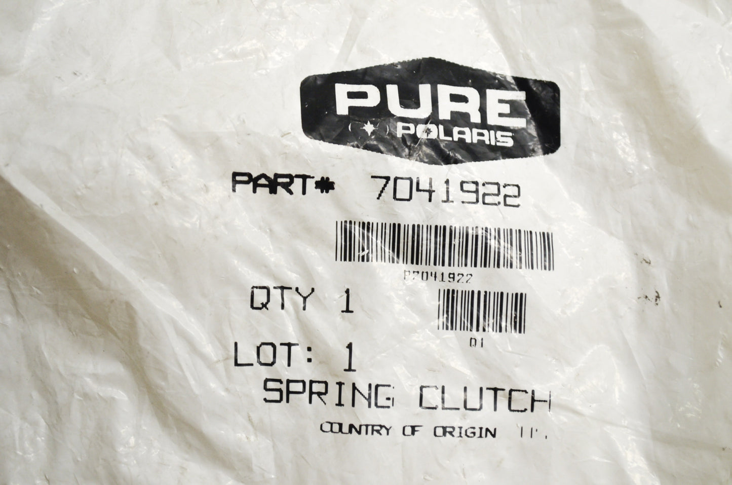 OEM Polaris 7041922 Almond/Blue Clutch Spring NOS