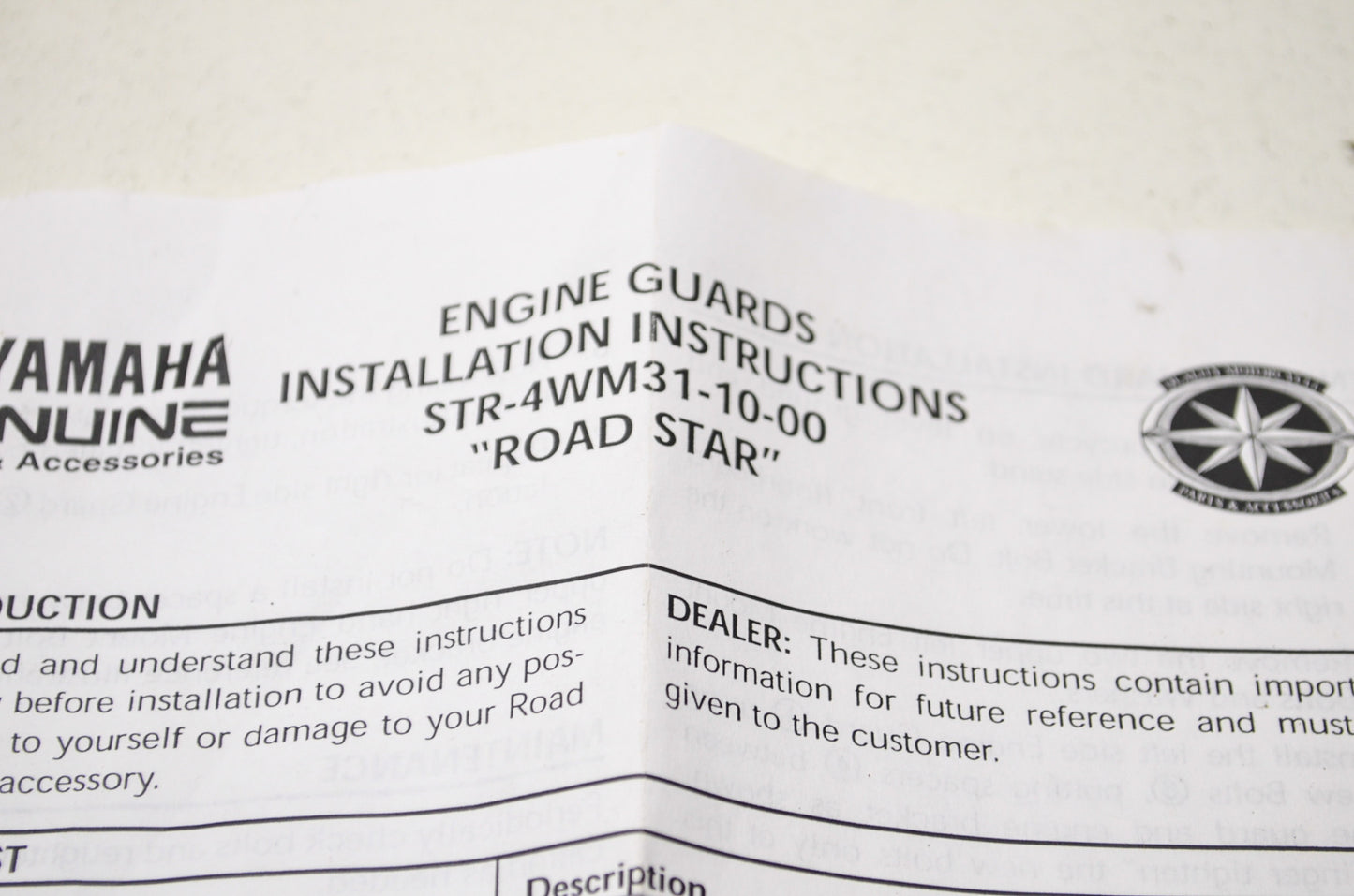 Engine Guards NOS