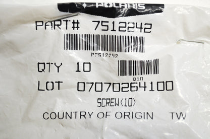 OEM Polaris 7512242 Screw Qty 3