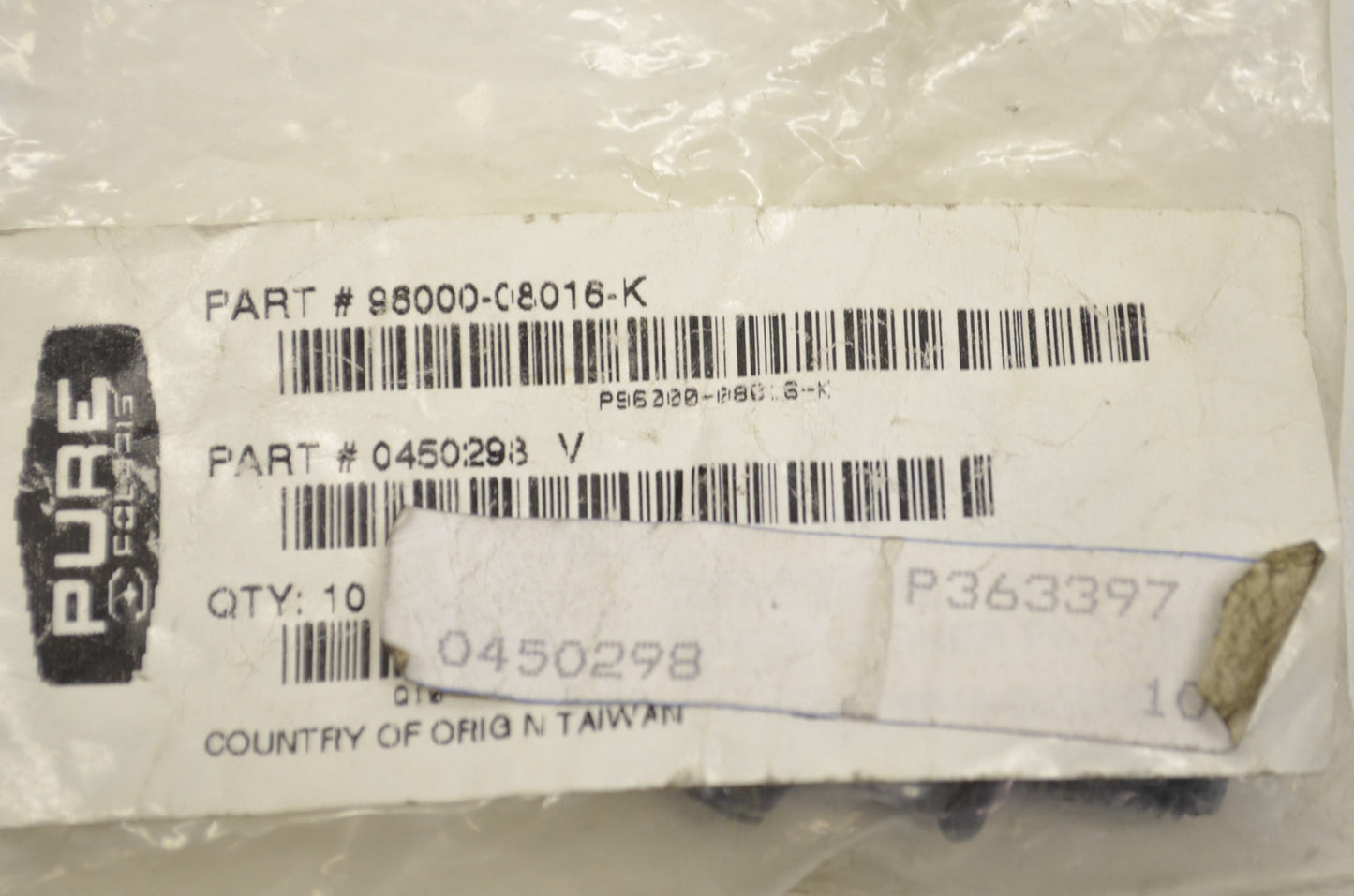 OEM Polaris 450298 Hex Bolt Qty 3 NOS