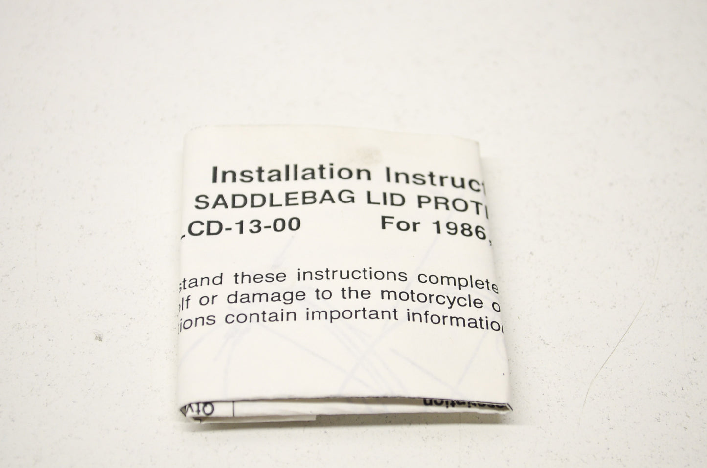 Saddlebag Lid Protector NOS