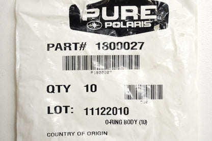 OEM Polaris 1800027 Body O-Ring Qty 3